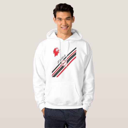Bold Lion Stripe Graphic Hoodie (Vorne ganz)