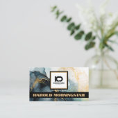 BOLD-Logo und QR-Code Indizierung Gold Fluid Tinte Visitenkarte (Stehend Vorderseite)