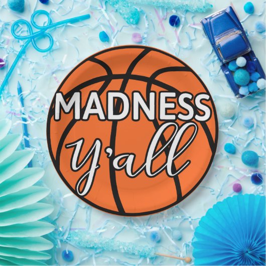 Bold Madness Y'all Basketball Watch Party Pappteller (Party)