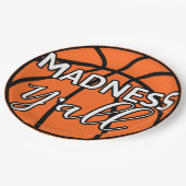 Bold Madness Y'all Basketball Watch Party Pappteller (Schrägansicht)