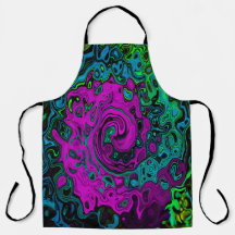 Bold Magenta Abstrakt Groovy Liquid Art Swirl