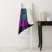 Bold Magenta Abstrakt Groovy Liquid Art Swirl Sherpadecke (Beispiel)