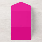 Bold Magenta All-in-One Invite | Modern Summer All In One Einladung (Außenbereich)