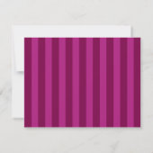 Bold Magenta & Berry Pink Wavy Note Card Einladung (Rückseite)