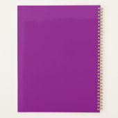 Bold Magenta Wedding Invite with Minimal Style Planer (Rückseite)