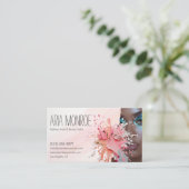 Bold Makeup Artist Splash Design Visitenkarte (Stehend Vorderseite)