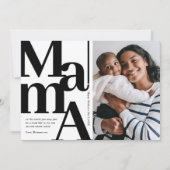 Bold Mama Foto Mütter Day Karte (Vorderseite)