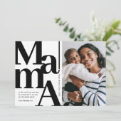 Bold Mama Foto Mütter Day Karte (Stehend Vorderseite)