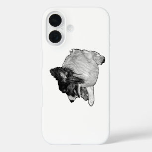 Bold Manga Dot Corgi Guard iPhone 16 Hülle