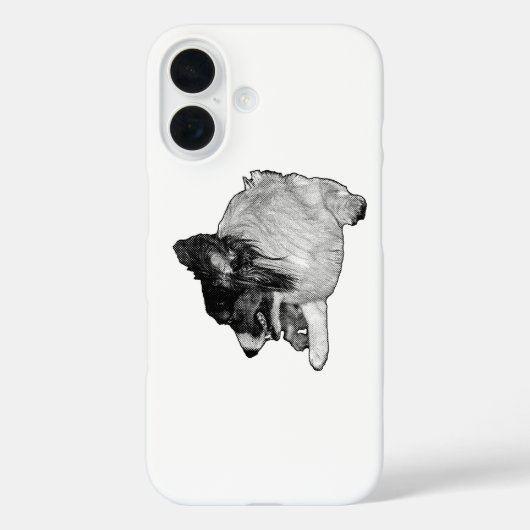 Bold Manga Dot Corgi Guard Case-Mate iPhone Hülle (Rückseite)