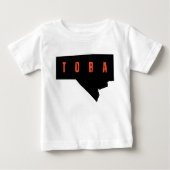 Bold Manitoba Typography Map Shirt (Vorderseite)