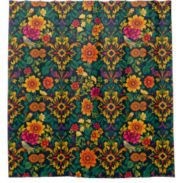 Bold Maximalist Chaos Shower Vorhang