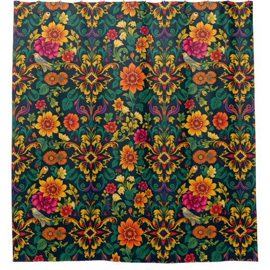 Bold Maximalist Chaos Shower Vorhang (Vorderseite)