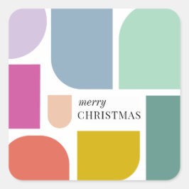 Bold Maximalist Holiday Quadratischer Aufkleber