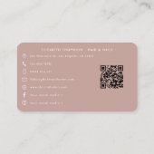 Bold Melanin Beauty African Nail Artist Visitenkarte (Rückseite)