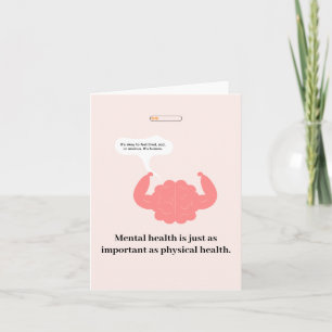 Bold Mental Health Sei freundlich zu deinem Vers Karte