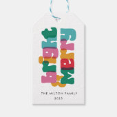 Bold Merry Bright Holiday Geschenkanhänger (Vorderseite)