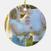 Bold Merry Bright Holiday One Foto Keramik Ornament (Hinten)