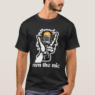 Bold Mic Moment: Dynamic Outfit Design for Music T-Shirt
