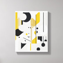 Bold Mid-Century Modern Abstract Geometric Art