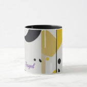 Bold Mid-Century Modern Abstract Geometric Art Tasse (Zentrum)