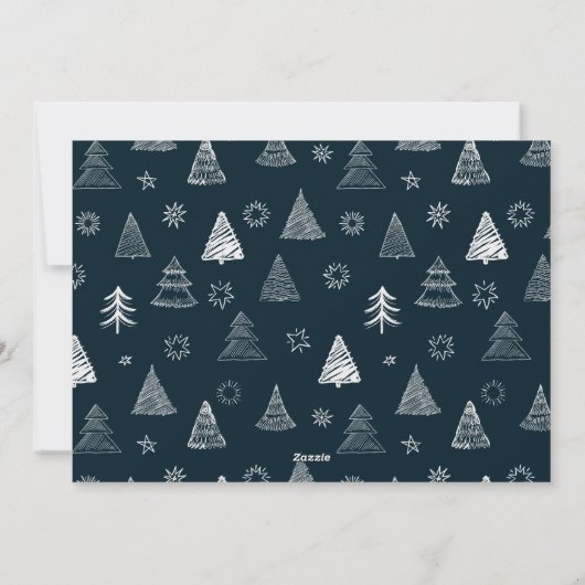 Bold Minimal 1 Foto Schwarz & Weiß Weihnachten (Rückseite)