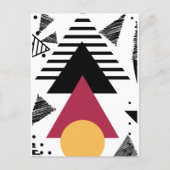 Bold minimal geometric shapes postkarte (Vorderseite)