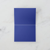Bold Minimal Wedding Einladung in Deep Blue (Innenseite)