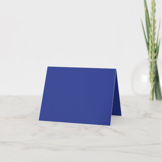 Bold Minimal Wedding Einladung in Deep Blue (Vorderseite)