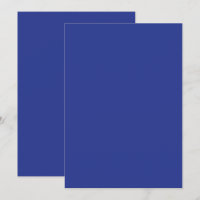 Bold Minimal Wedding Einladung in Deep Blue