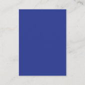 Bold Minimal Wedding Einladung in Deep Blue (Rückseite)