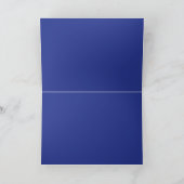 Bold Minimal Wedding Einladung in Deep Blue (Innenseite)