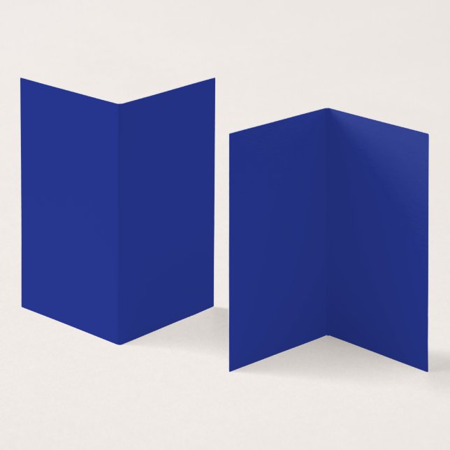Bold Minimal Wedding Einladung in Deep Blue (Innenseite und Außenseite)