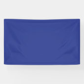 Bold Minimal Wedding Einladung in Deep Blue Banner (Horizontal)