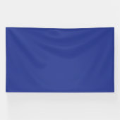 Bold Minimal Wedding Einladung in Deep Blue Banner (Horizontal)