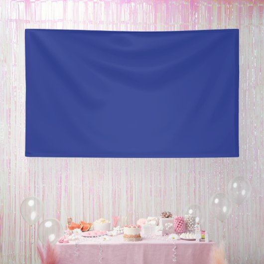 Bold Minimal Wedding Einladung in Deep Blue Banner (Party)