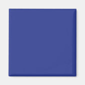 Bold Minimal Wedding Einladung in Deep Blue Magnet (Vorne)