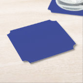 Bold Minimal Wedding Einladung in Deep Blue Untersetzer (angewinkelt)