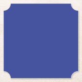 Bold Minimal Wedding Einladung in Deep Blue Untersetzer (Vorderseite)