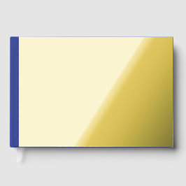 Bold Minimal Wedding Invite in Deep Blue Gästebuch