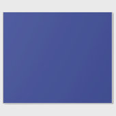 Bold Minimal Wedding Invite in Deep Blue Geschenkpapier (Flach)