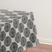 Bold Minimalist Poppy Textured Floral Black Tischdecke (Beispiel)