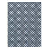 Bold Minimalist Poppy Textured Floral Blue Tischdecke (Vorderseite)