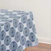 Bold Minimalist Poppy Textured Floral Blue Tischdecke (Beispiel)