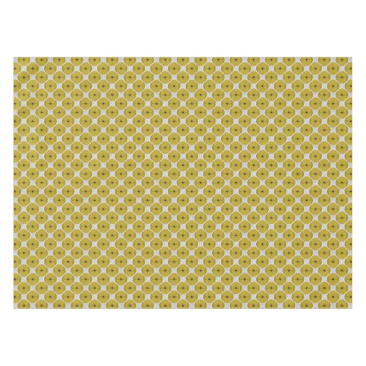Bold Minimalist Poppy Textured Floral Yellow Tischdecke (Vorderseite (Horizontal))