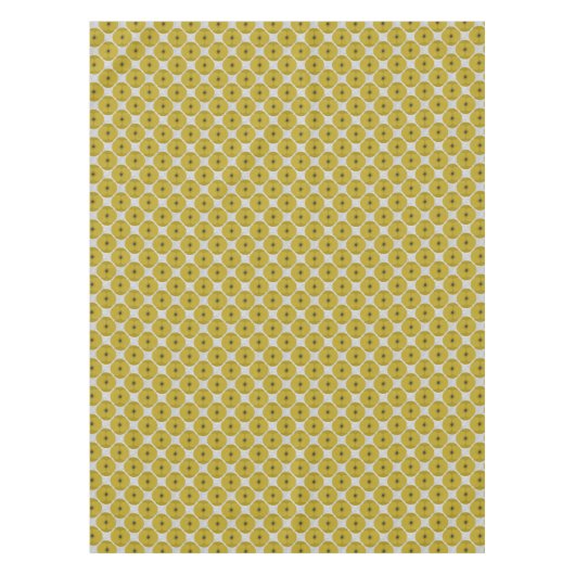 Bold Minimalist Poppy Textured Floral Yellow Tischdecke (Vorderseite)