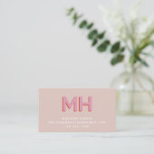 Bold Minimalistisch Classic Retro Lemonade Visitenkarte (Stehend Vorderseite)
