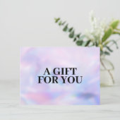 Bold Minimalistisch Luxury Boutique Holographic (Stehend Vorderseite)