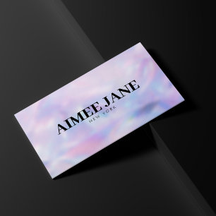 Bold Minimalistisch Luxury Boutique Holographic Visitenkarte