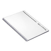 Bold Minimalistisch Modern Company Typografy Busin Notizblock (Rechte Seite)